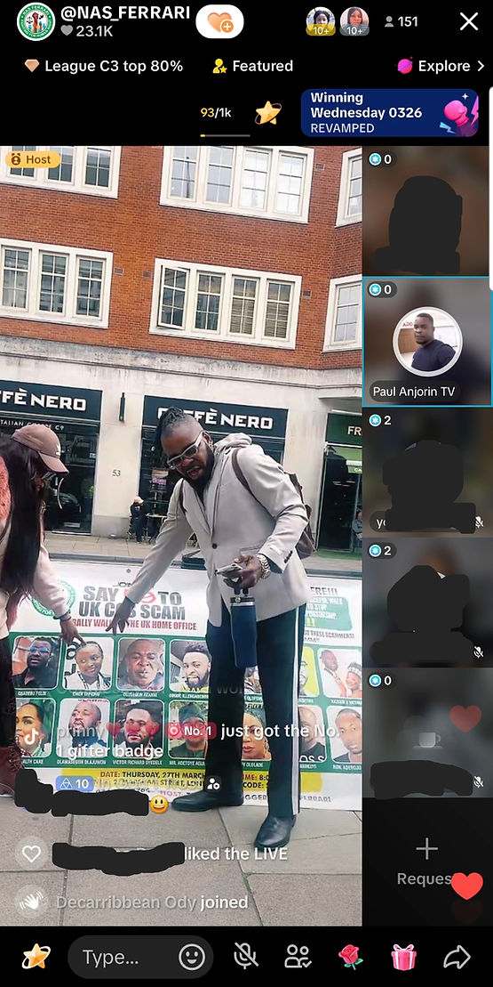 Tiktok campaign group fighting COS fraud.