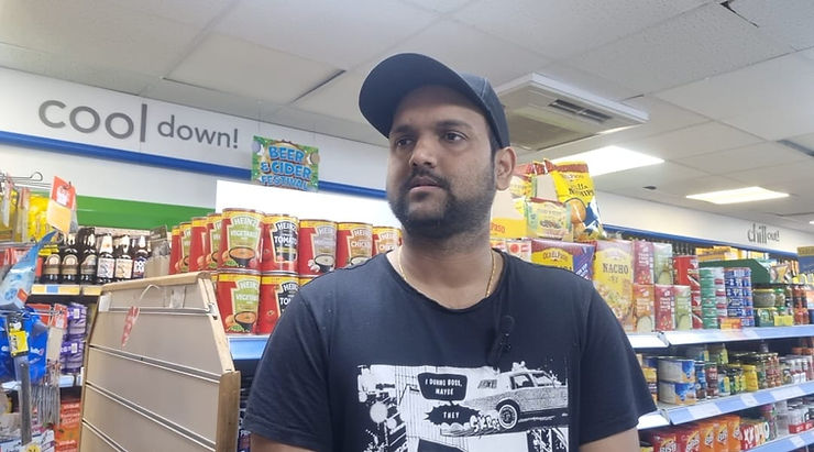 Swain Swain, Local store owner in Sunderland