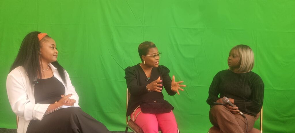 Vera Uzokwe(pictured left), Eva Uche-Mark (pictured in the middle), Endurance Idowu (pictured right).