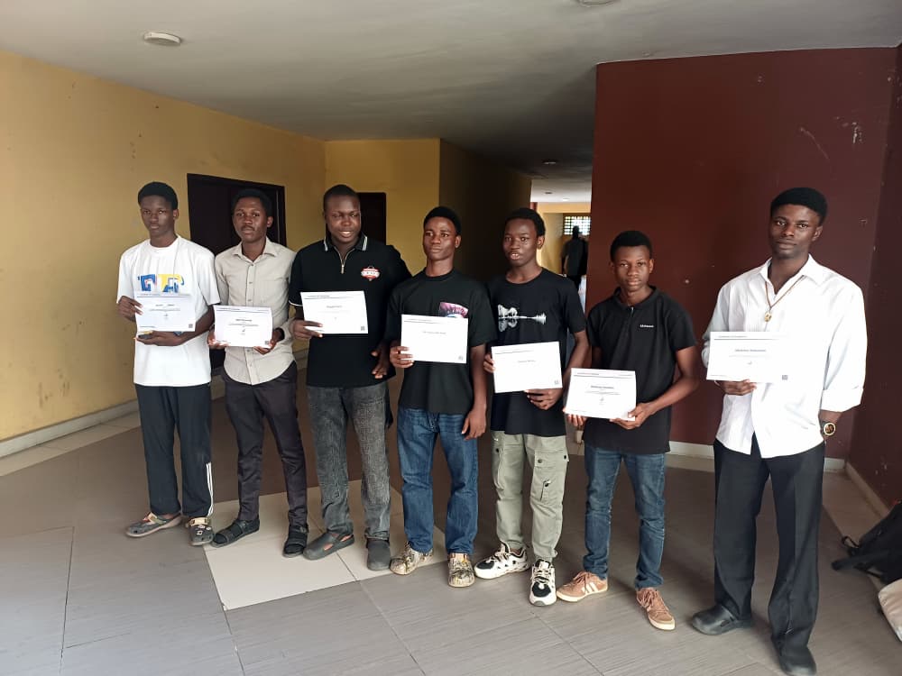 Beneficiaries of the CodeBridge programme in Nigeria.